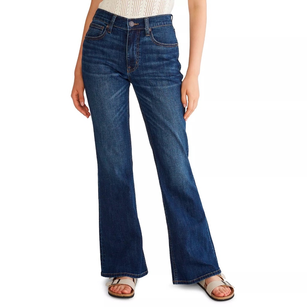 AEROPOSTALE Womens Juniors Highest Rise Flare Leg Jean Size 4
